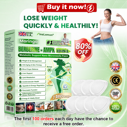 𝐈𝐧𝐬𝐋𝐞𝐦𝐨𝐧® 𝗠𝗼𝗿𝗶𝗻𝗴𝗮 × 𝗕𝗲𝗿𝗯𝗲𝗿𝗶𝗻𝗲 × 𝗔𝗠𝗣𝗞 𝟭𝟬-𝗶𝗻-𝟭 𝗠𝗲𝘁𝗮𝗯𝗼𝗹𝗶𝗰 𝗦𝘂𝗽𝗽𝗼𝗿𝘁 𝗡𝗮𝗻𝗼 𝗠𝗶𝗰𝗿𝗼𝗻𝗲𝗲𝗱𝗹𝗲 𝗣𝗮𝘁𝗰𝗵🇬🇧(𝐉𝐮𝐬𝐭 𝐨𝐧𝐜𝐞 𝐚 𝐝𝐚𝐲, 𝐯𝐢𝐬𝐢𝐛𝐥𝐞 𝐜𝐡𝐚𝐧𝐠𝐞𝐬 𝐢𝐧 𝟕 𝐝𝐚𝐲𝐬） ✅ 𝐅𝐨𝐫 𝐨𝐛𝐞𝐬𝐢𝐭𝐲, 🅛🅞🅞🅢🅔 🅢🅚🅘🅝, 𝐝𝐢𝐚𝐛𝐞𝐭𝐞𝐬, 𝐬𝐥𝐞𝐞𝐩 𝐚𝐩𝐧𝐞𝐚, 𝐣𝐨𝐢𝐧𝐭 𝐢𝐬𝐬𝐮𝐞𝐬, 𝐚𝐧𝐝 𝐦𝐨𝐫𝐞
